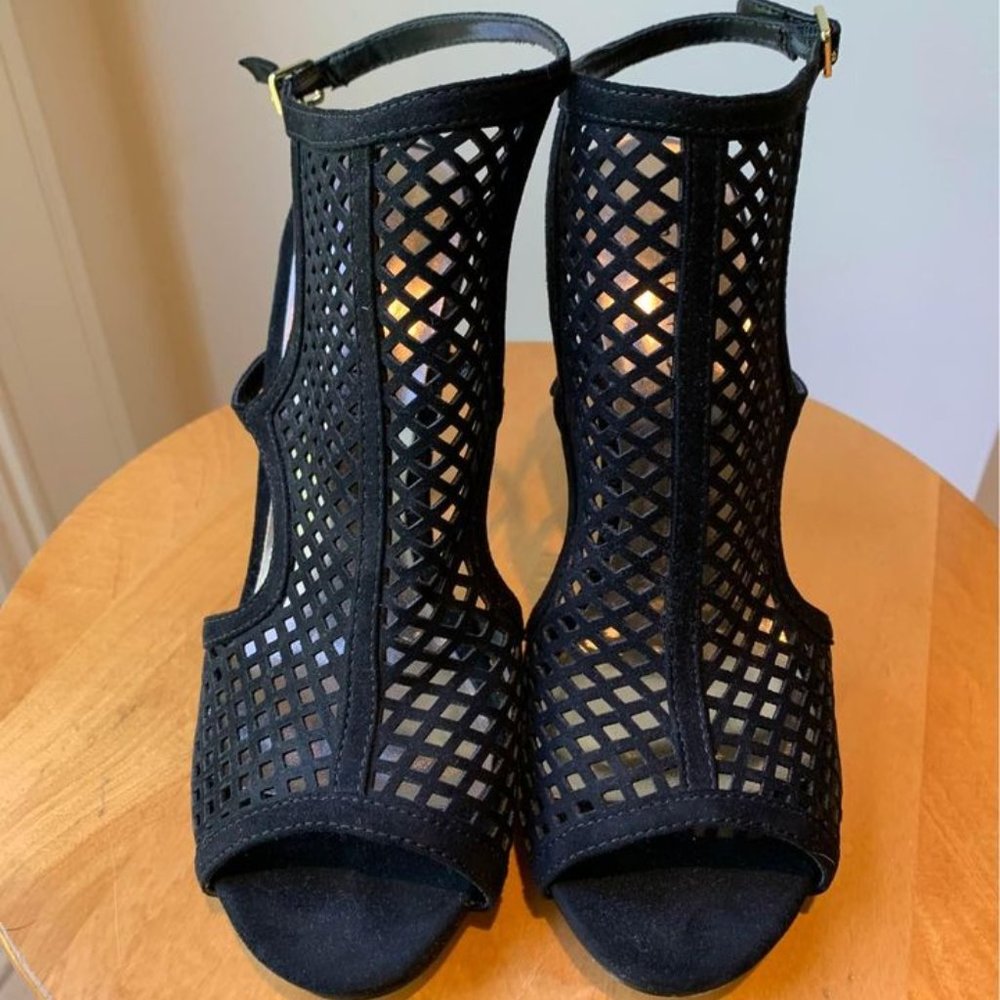 Madden Girl Black Mesh Heels